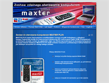 Tablet Screenshot of maxter.elmak.pl